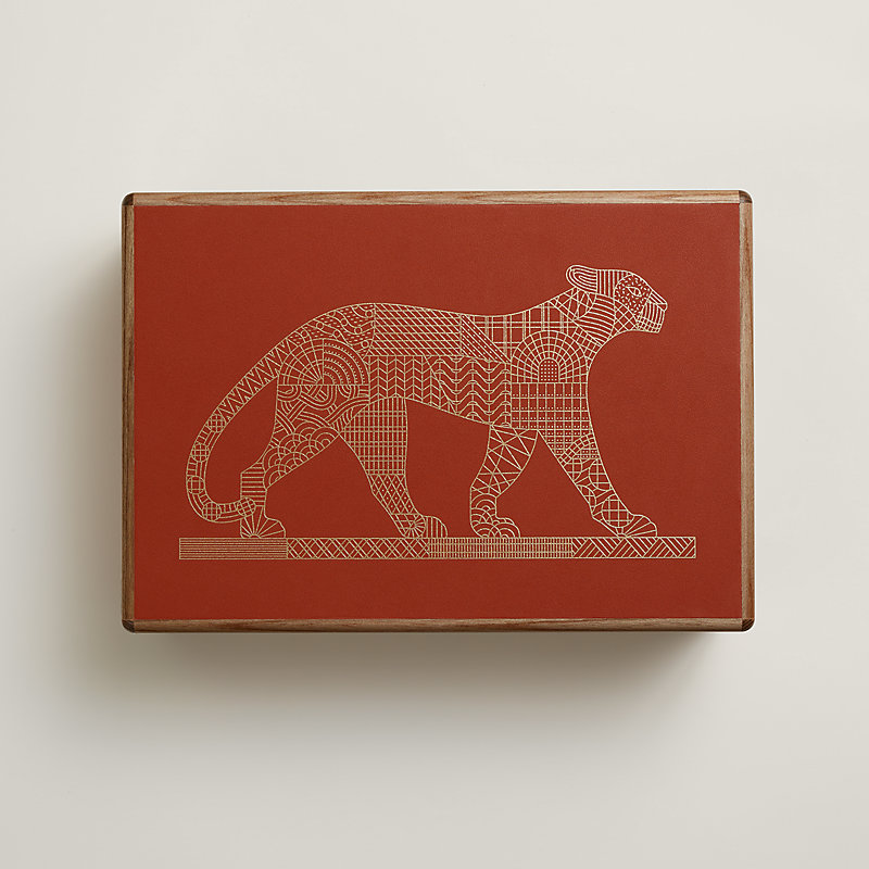 Amalthee Panthera Deco watch box, large model | Hermès USA